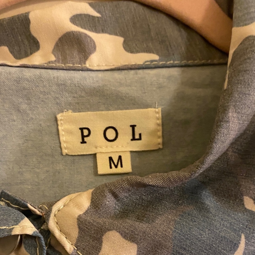 Nwot Pol Patchwork Denim Jacket, Size M - image 6